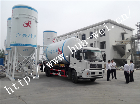 4x2東風天錦康機230馬力【國六排放】背罐車/（22-25立方）SGZ5180ZBGDF6型干粉砂漿移動筒倉專用-背罐車