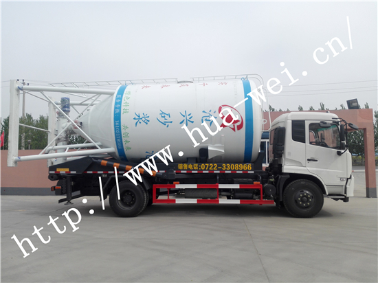 4x2東風天錦康機230馬力【國六排放】背罐車/（22-25立方）SGZ5180ZBGDF6型干粉砂漿移動筒倉專用-背罐車