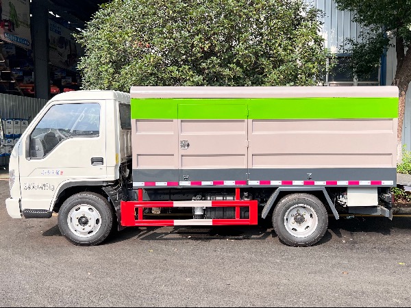 福田時代小卡之星3密閉式桶裝垃圾車｜垃圾桶轉運車｜桶裝垃圾運輸車